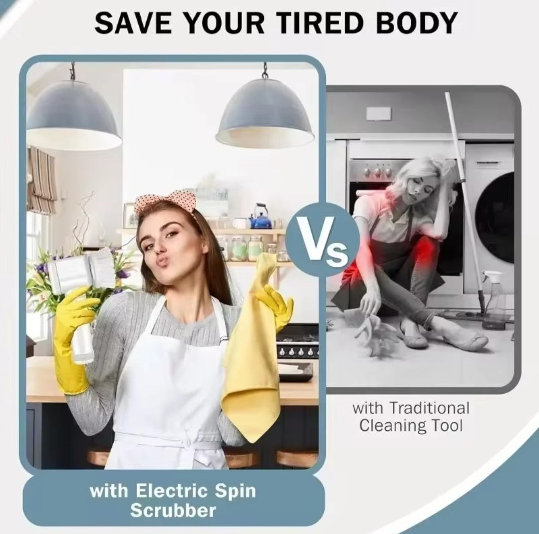 5 in 1 Multifunctional cordless electronic spinning scrubber ￼