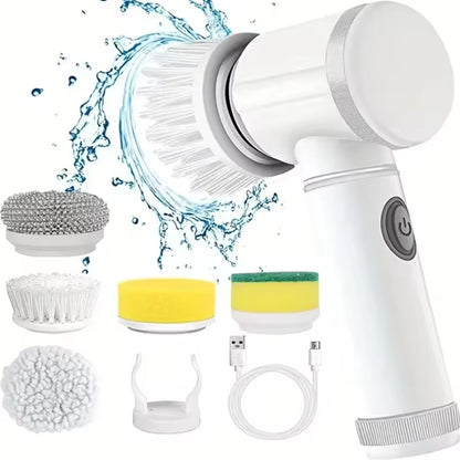 5 in 1 Multifunctional cordless electronic spinning scrubber ￼