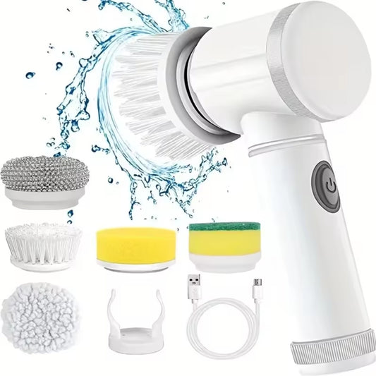 5 in 1 Multifunctional cordless electronic spinning scrubber ￼