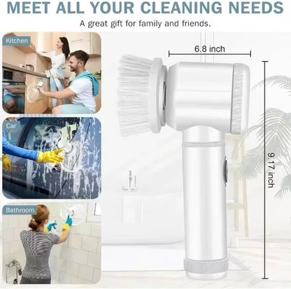 5 in 1 Multifunctional cordless electronic spinning scrubber ￼