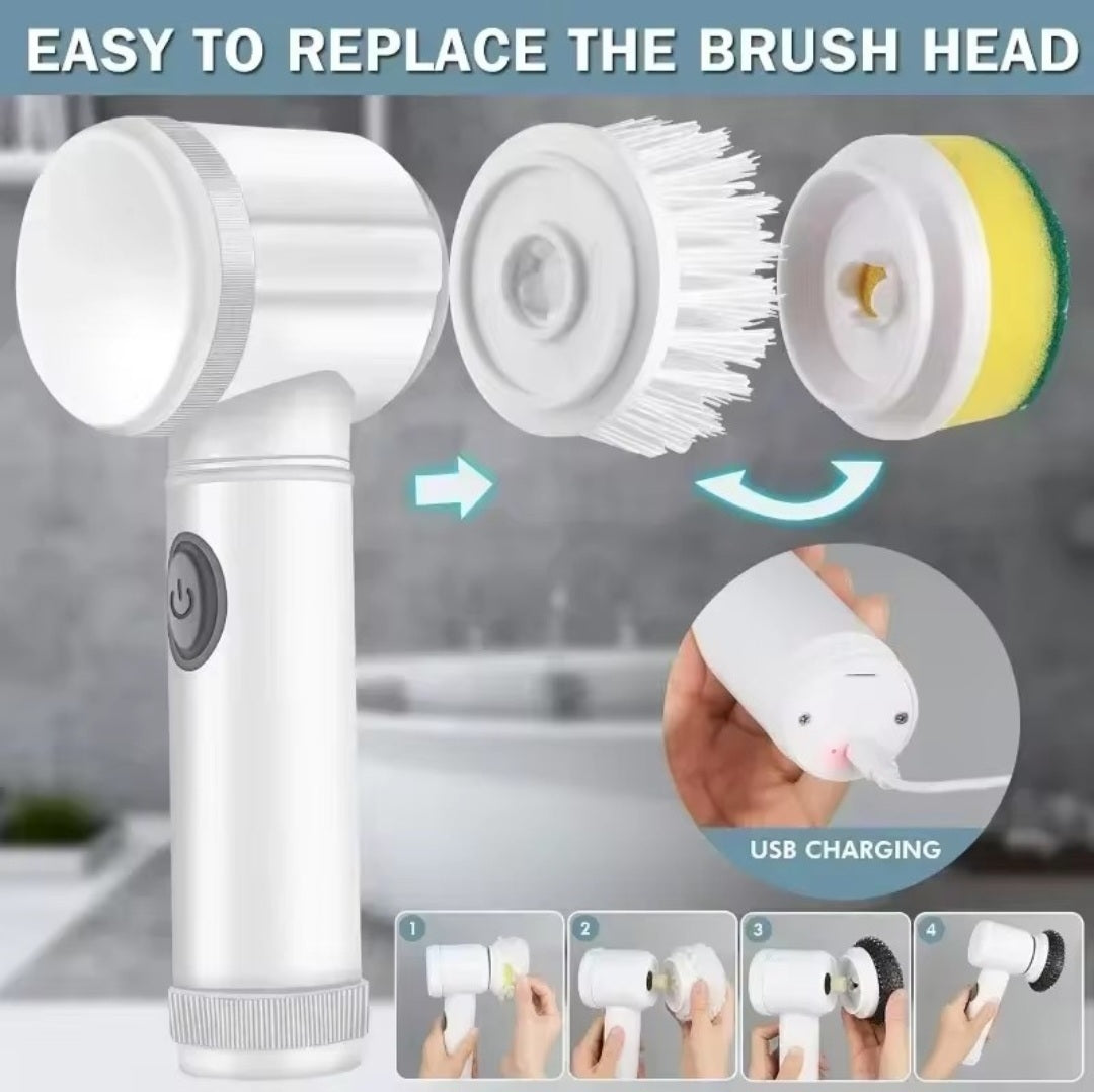 5 in 1 Multifunctional cordless electronic spinning scrubber ￼