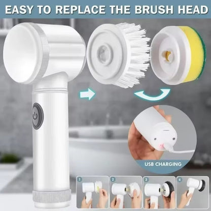 5 in 1 Multifunctional cordless electronic spinning scrubber ￼